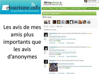 Les avis de mes amis plus importants que les avis d’anonymes 