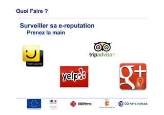 Quoi Faire ?

Surveiller sa e-reputation
Prenez la main

 