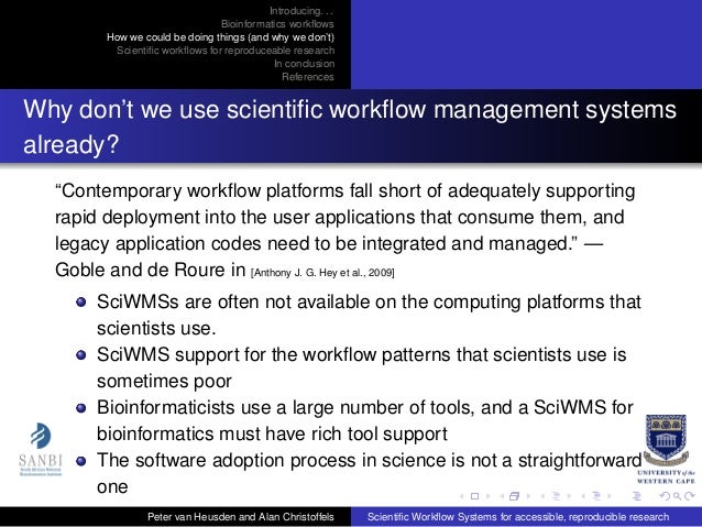 scientific workflow systems scientific workflow systems for accessible reproducible scientific workflow systems scientific workflow systems for accessible reproducible