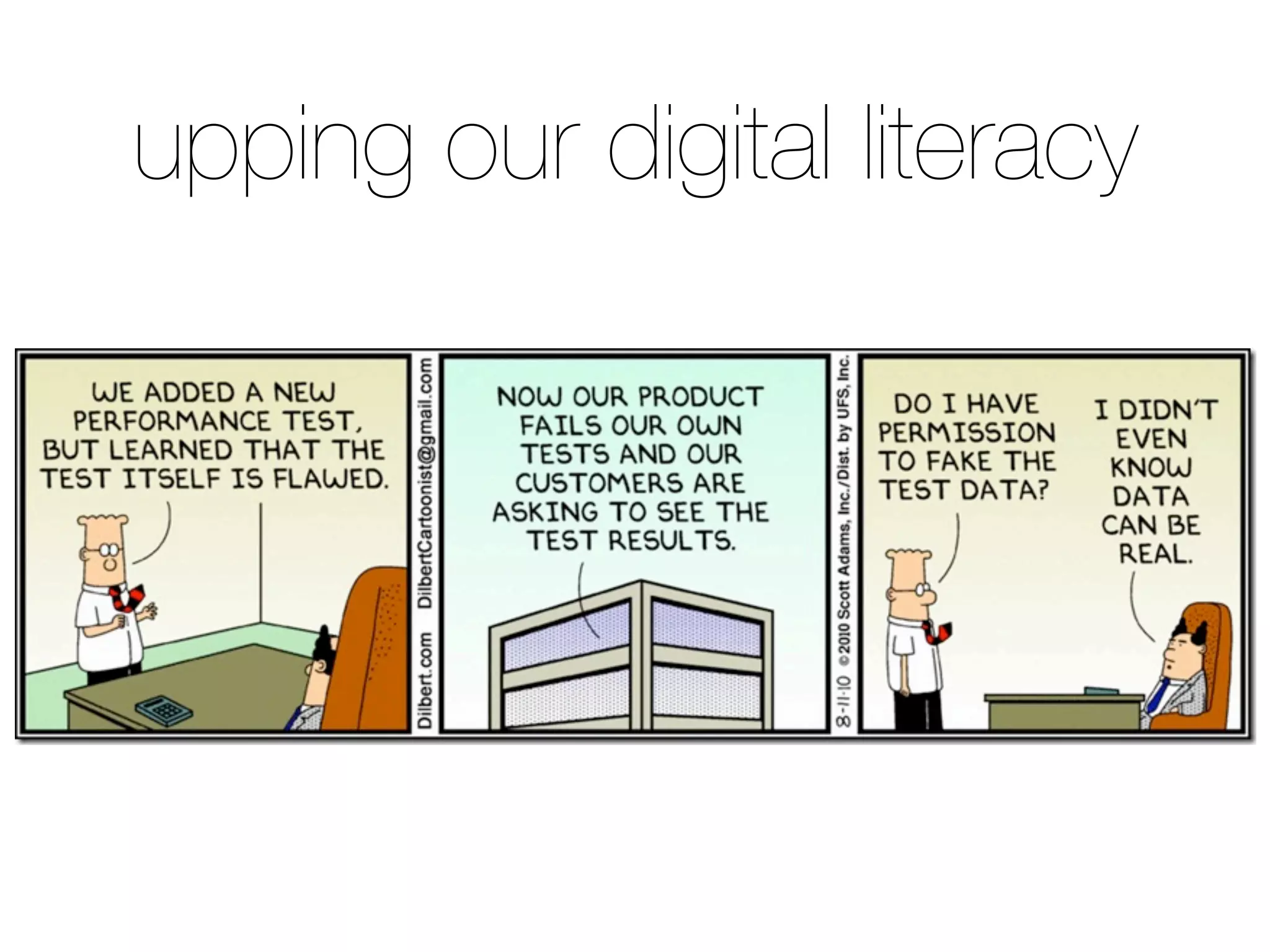 upping our digital literacy
 