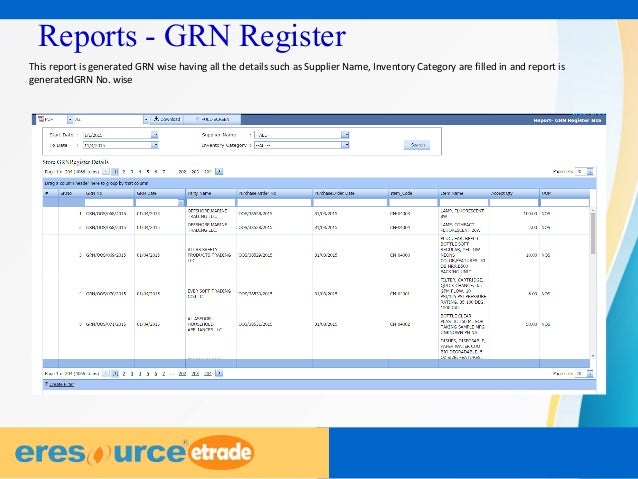 eresource etrade ERP | ERP For Trading Business | Stores Module Tour