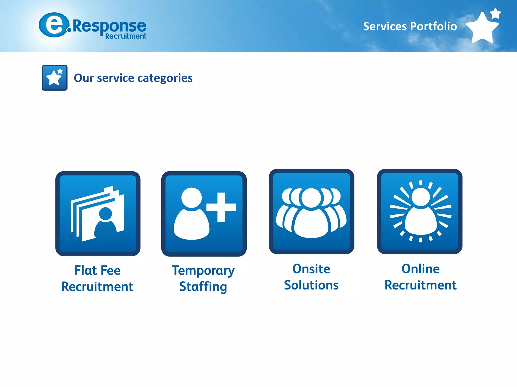 Services Portfolio



Our service categories
 