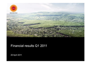 Financial results Q1 2011

20 April 2011
 