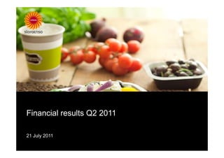 Financial results Q2 2011

21 July 2011
 