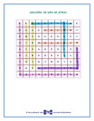 SOLUCIÓN DE SOPA DE LETRAS
 