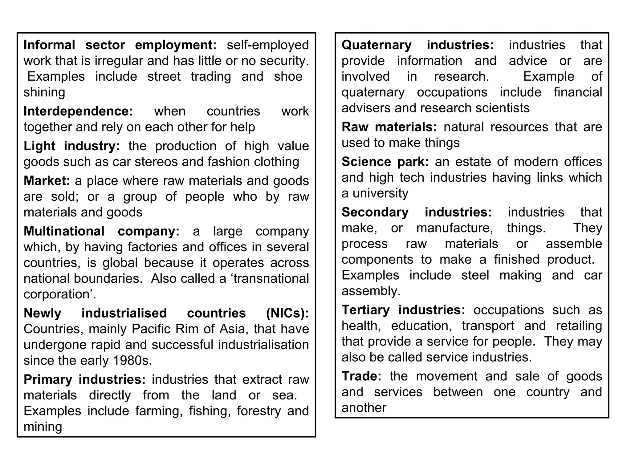 Revision Pack GCSE Geography