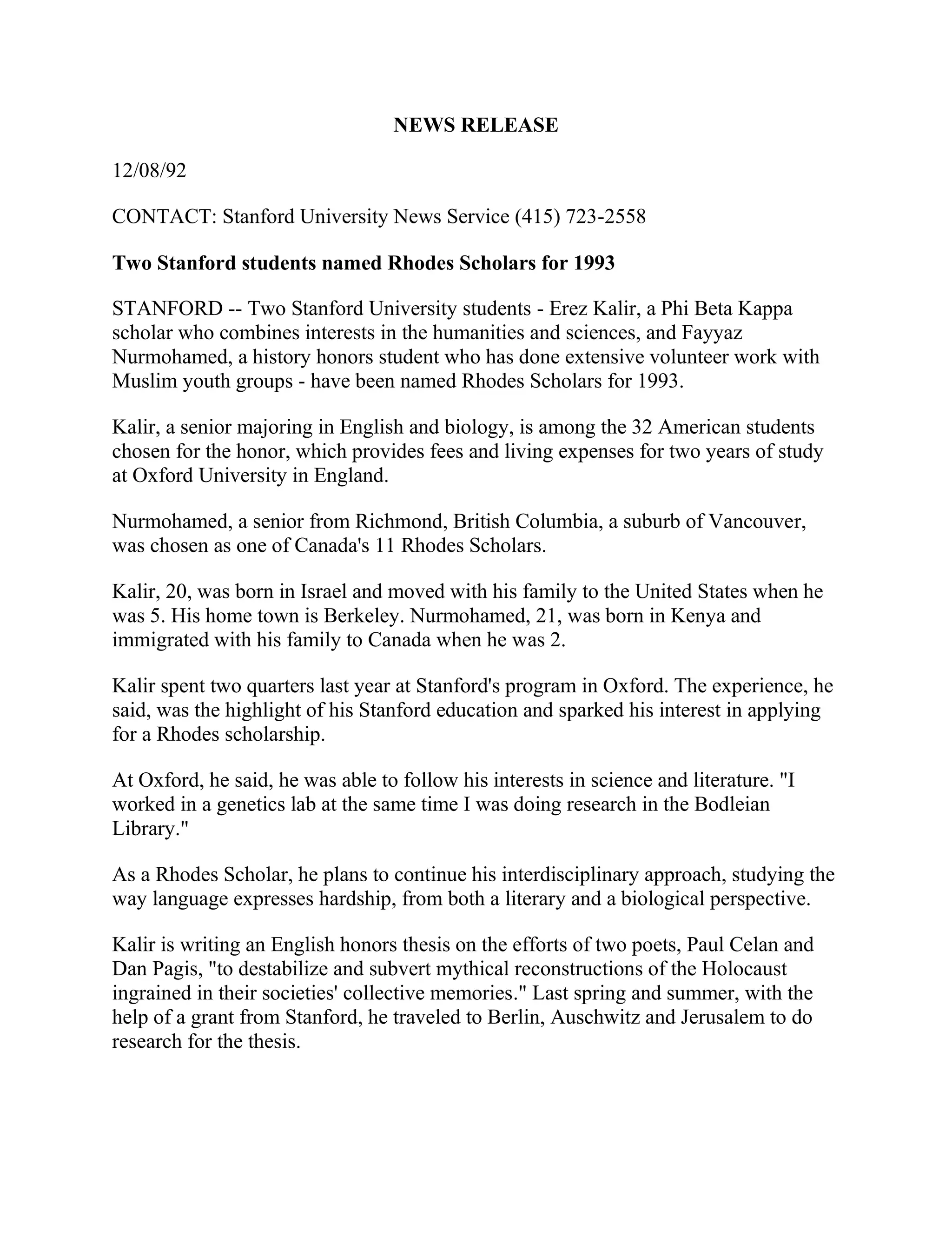 Erez Kalir Stanford University PDF