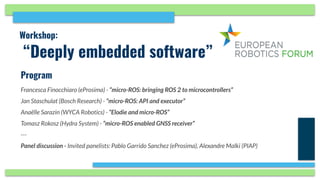 Ros Microcontroller micro-ROS: bringing ROS 2 to MCUs | PDF