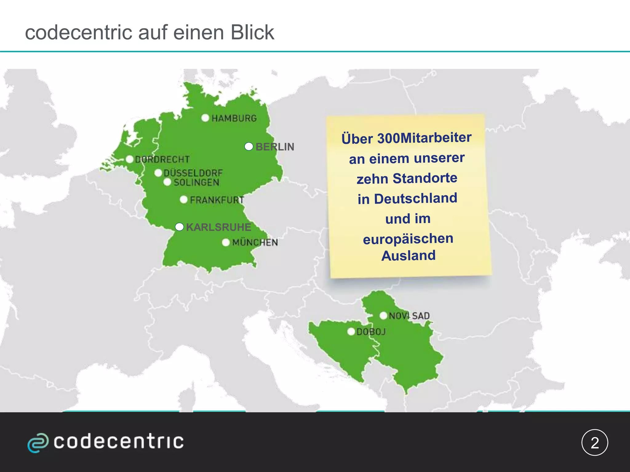 codecentric auf einen Blick
2
BERLIN
KARLSRUHE
 
