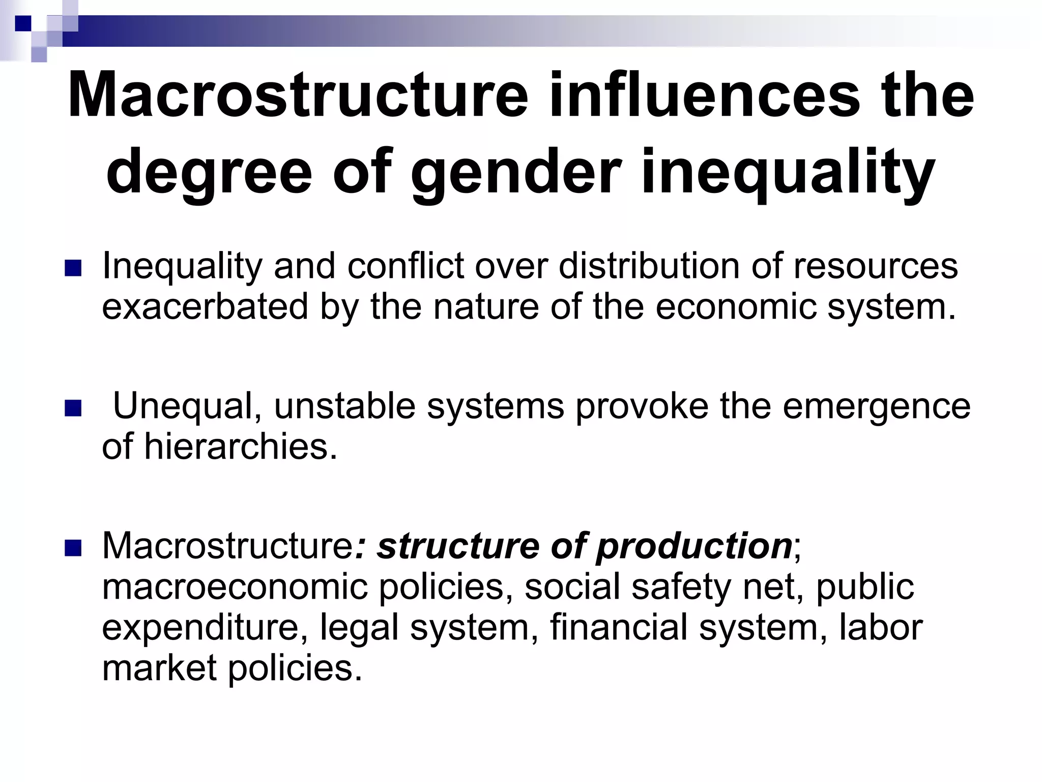 Gender equality matters for economic development and growth: Lessons ...