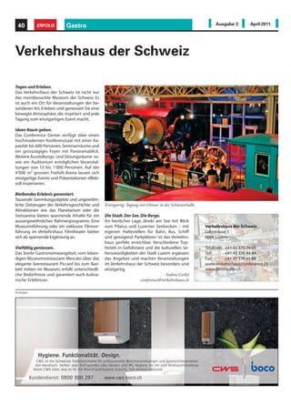 30           ERFOLG          Exportunterstützung                                                                Ausgabe 3          April 2011




Zoll-Risk-Management für
CH-Exporteure ist unerlässlich
                                                    Die Schweizer Exportwirtschaft ist unter          geld- bzw. strafrechtliche Folgen haben. Ins-
                                                    zunehmendem administrativem Druck.                besondere das Risiko von Zollnachforderun-
                                                    Die Einführung von E-dec, des zugelasse-          gen aufgrund z.B. zu Unrecht erstellter Ur-
                                                    nen Wirtschaftsbeteiligten als auch die           sprungsnachweise wird oftmals unter-
                                                    Voranmeldung sind grosse Herausforde-             schätzt.
                                                    rungen für die Schweizer Exporteure. Ein
                                                    qualitativ hochstehendes Riskmanage-              «Nichtbeachtung von Zollvorschriften
                                                    ment wird für die Exporteure notwendi-            kann weitreichende Folgen haben – auch
                                                    ger denn je.                                      strafrechtliche.»

                                                    Die letzten Jahre sind revolutionär für inter-    Sie möchten neutral analysieren
                                                    national tätige Schweizer Unternehmen:            • Ob Sie alle Vereinfachungsverfahren aus-
                                                    Die Ablösung des VAR, die Elektronifizerung         nutzen?
                                                    der Zollabwicklung, aber auch die Einfüh-         • Wo Ihre Kosten- und Zeitsparpotentiale in
                                                    rung des zugelassenen Wirtschaftsbeteilig-          der Zollabwicklung liegen?
                                                    ten liefern nur einige Hinweise auf die Kom-      • Wo Ihre Risiken- und Optimierungsmög-
                                                    plexität der kommenden Aufgaben.                    lichkeiten liegen?

                                                    Weltweite Kunden- und Lieferantenbezie-           Sie möchten sicherstellen
Zoll-Analyse lohnt sich                             hungen sowie grenzüberschreitende Waren-          • dass Sie alle Zollvorschriften einhalten?
                                                                        ströme stellen mittler-       • dass Sie ein zufriedenstellendes System für
                                                                        weile den Normalfall            die Festlegung des Warenursprungs füh-
Anzeigen
                                                                        dar: Kaum ein Unter-            ren?
                                                                        nehmen kann sich der          • Dass Sie die Vorschriften der Exportkon-
                                                                        zunehmenden Globa-              trolle korrekt umsetzen?
                                                                        lisierung und der
                                                                        wachsenden Dyna-              Sie brauchen neutrale Begleitung oder
                                                                        mik der Märkte ent-           Vertretung
                                                                        ziehen.                       • bei einer Zollüberprüfung, Zollkontrolle?
                                                                                                      • bei der Festlegung von Zolltarifnummern?
                                                                           Die komplexe Materie       • Bei der Festlegung des Warenursprungs?
                                                                           des Zoll- und Aussen-      • Bei Zollrechtsfragen?
                                                                           wirtschaftsrechts ver-     • Bei der Umsetzung von AEO?
                                                                           liert vor diesem Hin-      • Bei der Umsetzung von anderen Zollvor-
                                                                           tergrund trotz ten-          schriften?
                                                                           denziell     sinkender
                                                                           Zollsätze keineswegs       Unser Expertenteam steht Ihnen dabei ger-
                                                                           an Bedeutung. Im Ge-       ne zur Verfügung. Zögern Sie nicht, unsere
                                                                           genteil: Aufgrund der      Zollfachfrau zu kontaktieren. In einem ers-
                                                                           weltpolitischen Ent-       ten Beratungsgespräch helfen wir Ihnen bei

                        SM           ITTELSTANDS                           wicklungen werden          der Aufsetzung eines kosten- und zeiteffi-
           PARTNERIN DE                      t
                                                                           die Anforderungen an       zienten Lösungswegs, der Ihrem Firmenpro-
                          t   ihre Chance wer                              das Sicherheits-und        fil und Ihren bestehenden Strukturen am
           Die WIR Bank is                                                 Risikomanagement           meisten entspricht.
                                                                           immer höher. Umso                                          Claudia Feusi
                                                                           wichtiger ist es für die                       Zollfachfrau mit eidg. FA
                                                                           Zollverantwortlichen,                          eidg. dipl. Exportleiterin
                                                                           dass sie die damit im
                                                                           Zusammenhang ste-          School for International Business AG
                                                                           henden zoll- und aus-      Riedtlistrasse 19
                                                                           senwirtschaftlichen        8006 Zürich
                                                                           Vorschriften kennen.
                                                                           Ihre Nichtbeachtung        www.eiab.ch
                                                                           kann weitreichende         cfeusi@eiab.ch
                                                      www.wirbank.ch
                                                                 7 947     finanzielle, organisa-     Telefon: 043 243 75 30
                                                 Telefon 0848 94           torische und buss-         Fax: 043 243 75 31
 