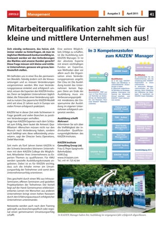 ERFOLG             Steuerplanung                                                                     Ausgabe 3         April 2011          31



3. Mehrwertsteuer-Symposium
Schweiz – EU
Bereits zum dritten Mal in Folge bietet die        • Die aktuelle MWST-Situation in der EU
School for International Business das Mehr-        • Länderfokus Deutschland:
                                                                                                        Durchführungsdetails:
wertsteuer-Symposium Schweiz – EU an. Da-            Die umsatzsteuerliche Registrierung von
mit hat sich diese Veranstaltung zu einem            Schweizer Firmen in Deutschland: Grund-            Datum
echten Treffpunkt entwickelt, wo sich Expor-         lagen, Optimierungschancen und Tücken              Mittwoch, 18. Mai 2011
teure, Importeure und Mehrwertsteuer-Spe-          • Zusammenspiel MWST – Zoll
zialisten austauschen.                             • MWST-Cashflow-Planung                              Ort
                                                   • MWST in Brasilien, Russland, Indien und
                                                                                                        Empa Akademie, Dübendorf
Der Praktiker beobachtet es tagtäglich: Die          China
Mehrwertsteuer unterliegt einem steten Wan-
                                                                                                        Als Mitglied des Schweizerischen KMU-
del. Das gilt in der Schweiz genauso wie aus-      Angesprochen sind sowohl Führungskräfte
                                                                                                        Verbandes profitieren Sie von Vorzugs-
serhalb der Landesgrenzen. Unternehmen mit         als auch leitende SachbearbeiterInnen aus
                                                                                                        preisen:
grenzüberschreitenden Aktivitäten sind davon       Export / Import / Spedition / Logistik / Einkauf
in ihrer täglichen Praxis unmittelbar betroffen.   sowie aus Controlling / Recht und Treuhand.
Zunehmend müssen sie dabei nicht nur über                                                               Kosten
die MWSt-Praxis in der Schweiz und in der EU       Die Themen werden durch Referenten der               Frühbucherpreis: bis 1.5.2011: CHF 550.–
auf dem aktuellen Stand sein. Durch die wirt-      eidg. Steuerverwaltung sowie der privaten            statt CHF 625.–
schaftliche Expansion haben auch immer             Beratungsdienstleistern beleuchtet. Sie sind         Ab 2.5.2011: CHF 625.– statt CHF 750.–
mehr KMU mit BRIC-Ländern, also Brasilien,         Garanten für aktuelles Wissen, das Sie in un-
Russland, Indien oder China zu tun. Entspre-       mittelbar umsetzen können. Claudia Feusi             Auskunft
chend müssen sie über die dort geltenden                                                                School for International Business
MWST-Vorschriften ebenfalls informiert sein.       School for International Business AG                 Christoph Lang
                                                   Riedtlistrasse 19                                    mail@eiab.ch
Im Mittelpunkt des 3. Mehrwertsteuer-              8006 Zürich                                          Tel. 043 243 75 30
Symposiums stehen Themen wie:
• Die Schweizer Mehrwertsteuer:                    www.eiab.ch                                          Anmeldung
  Erfahrungen mit dem neuen MWST-Gesetz            cfeusi@eiab.ch                                       on-line www.eiab.ch
  nach dem ersten Jahr                             Telefon: 043 243 75 30, Fax: 043 243 75 31




                                                                                                                                                   Canakris




Anzeigen
 
