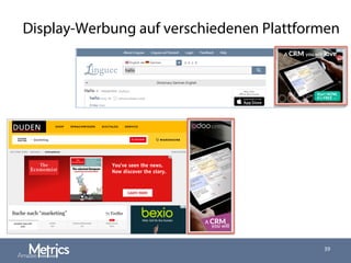 Display-Werbung auf verschiedenen Plattformen
39
 