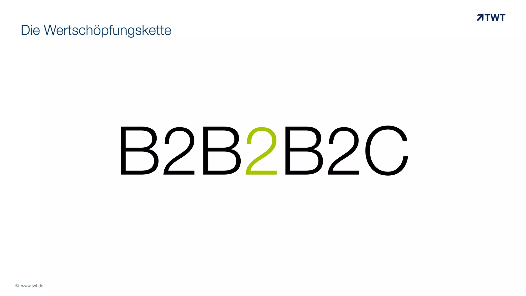 Die Wertschöpfungskette

B2B2B2C
© www.twt.de

 