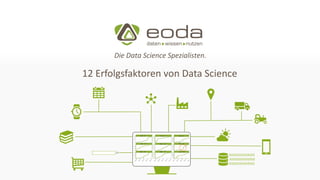 www.eoda.de 130.03.2017 eoda GmbH©
Die Data Science Spezialisten.
12 Erfolgsfaktoren von Data Science
 
