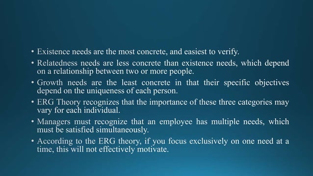 Erg model of motivation | PPTX