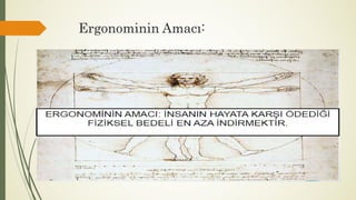 Ergonominin Amacı:
 