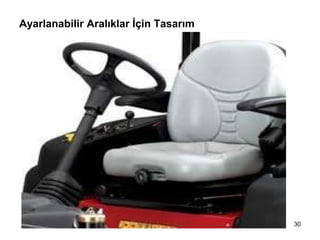Ayarlanabilir Aralıklar İçin Tasarım
30
 