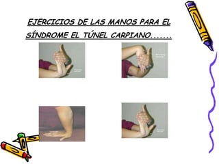 Espalda y piernasApoye cómodamente los pies en el suelo para impedir entre otras cosas problemas circulatorios.La silla: Se pueda ajustar (subir y bajar); ofrezca soporte para la parte baja de la espalda (no es aconsejable usar silla sin espaldar); el asiento debe ser acolchonado y tener los bordes redondeados; los descansabrazos si los hay, deben ser ajustables.Asuma la postura correcta: espalda apoyada en el respaldo de la silla, pies tocando el suelo, brazos y muñecas en línea recta.