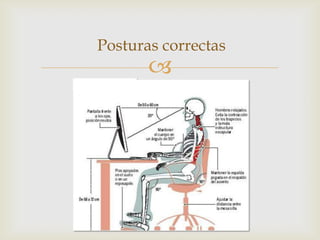 Posturas correctas
       
 