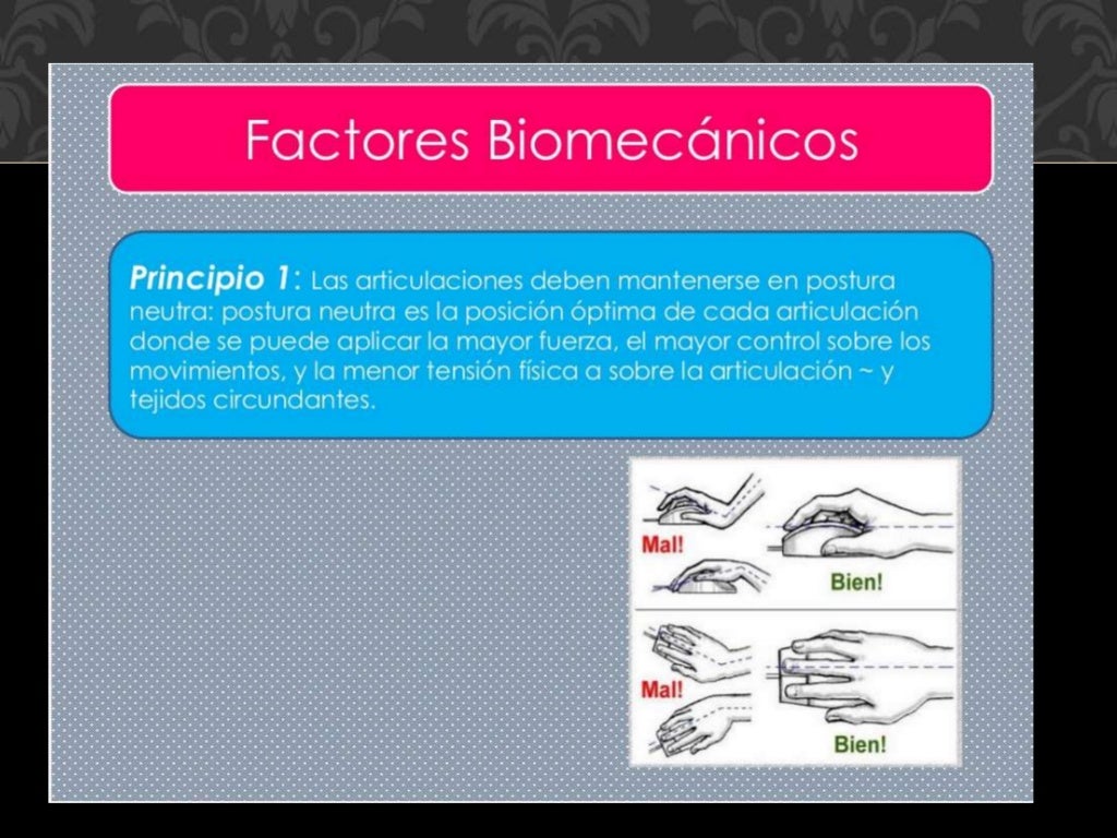 Ergonomia PRINCIPIOS DE LA ERGONOMIA OCUPACIONAL