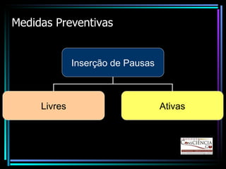 Medidas Preventivas Inserção de Pausas Livres Ativas 