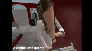 A comida está quente!
 