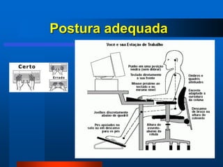 Postura adequada
 