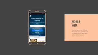 You can replace the image on
the screen with your own work.
Just delete this one, add yours
and send it to the back
MOBILE
WEB
 