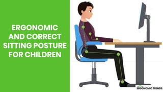 ERGONOMIC
AND CORRECT
SITTING POSTURE
FOR CHILDREN
 