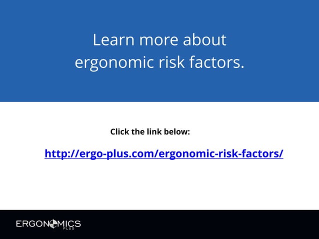 Ergonomic Risk Factors and Control Methods | PPTX | Physical Therapy ...