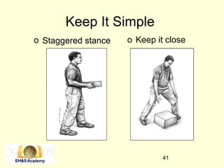 41
Keep It Simple
o Staggered stance o Keep it close
 