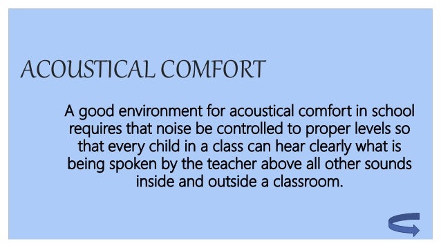 Ergonomics Anthropometry Thermal Comfort Visual Comfor Acoustical