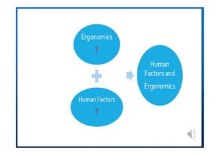 Ergonomics and Human Factors Fundamentals: An introduction | PDF