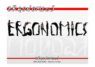 Ergonomics Introduction 