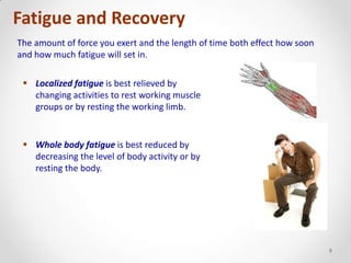 Working with hands above shoulders