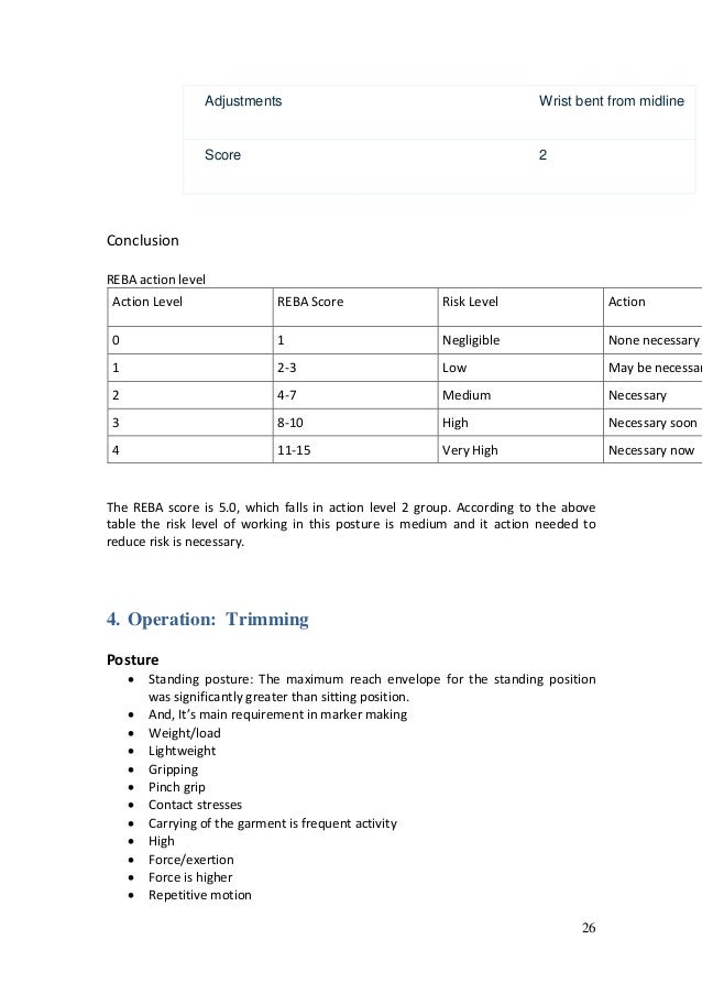 Ergonomics in apparel manufacturing