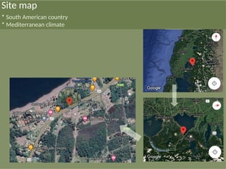 Site map
* South American country
* Mediterranean climate
 