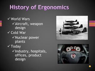  World Wars
Aircraft, weapon
design
 Cold War
Nuclear power
plants
 Today
Industry, hospitals,
offices, product
design
 