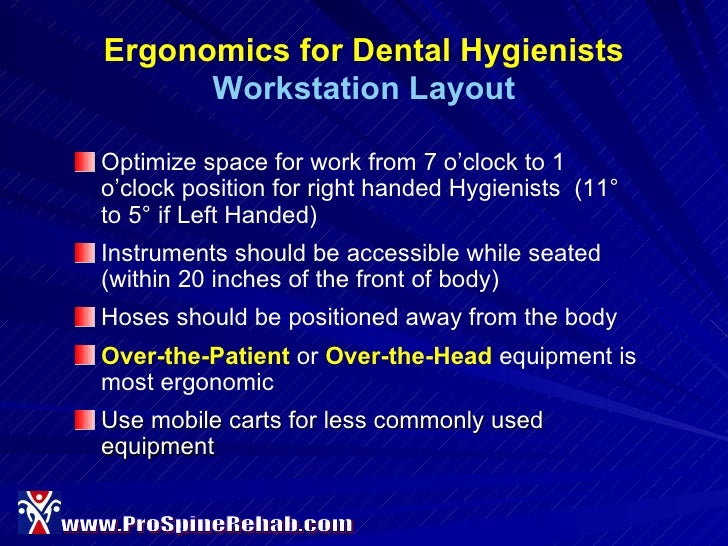 Ergonomics For Dental Hygienists