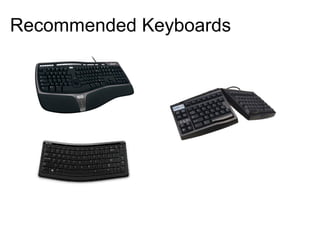 Recommended Keyboards
 