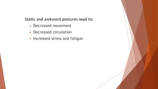 Ergonomics in sitting posture | PPTX