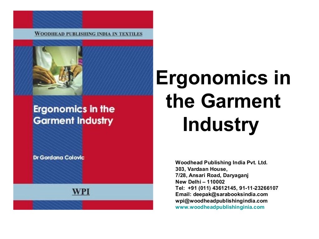 Ergonomics in the garment industry