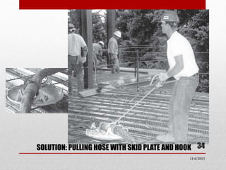 SOLUTION: PULLING HOSE WITH SKID PLATE AND HOOK 34
11/6/2013

 