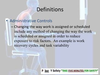 Ergonomics it is more than a safety reminder | PPTX