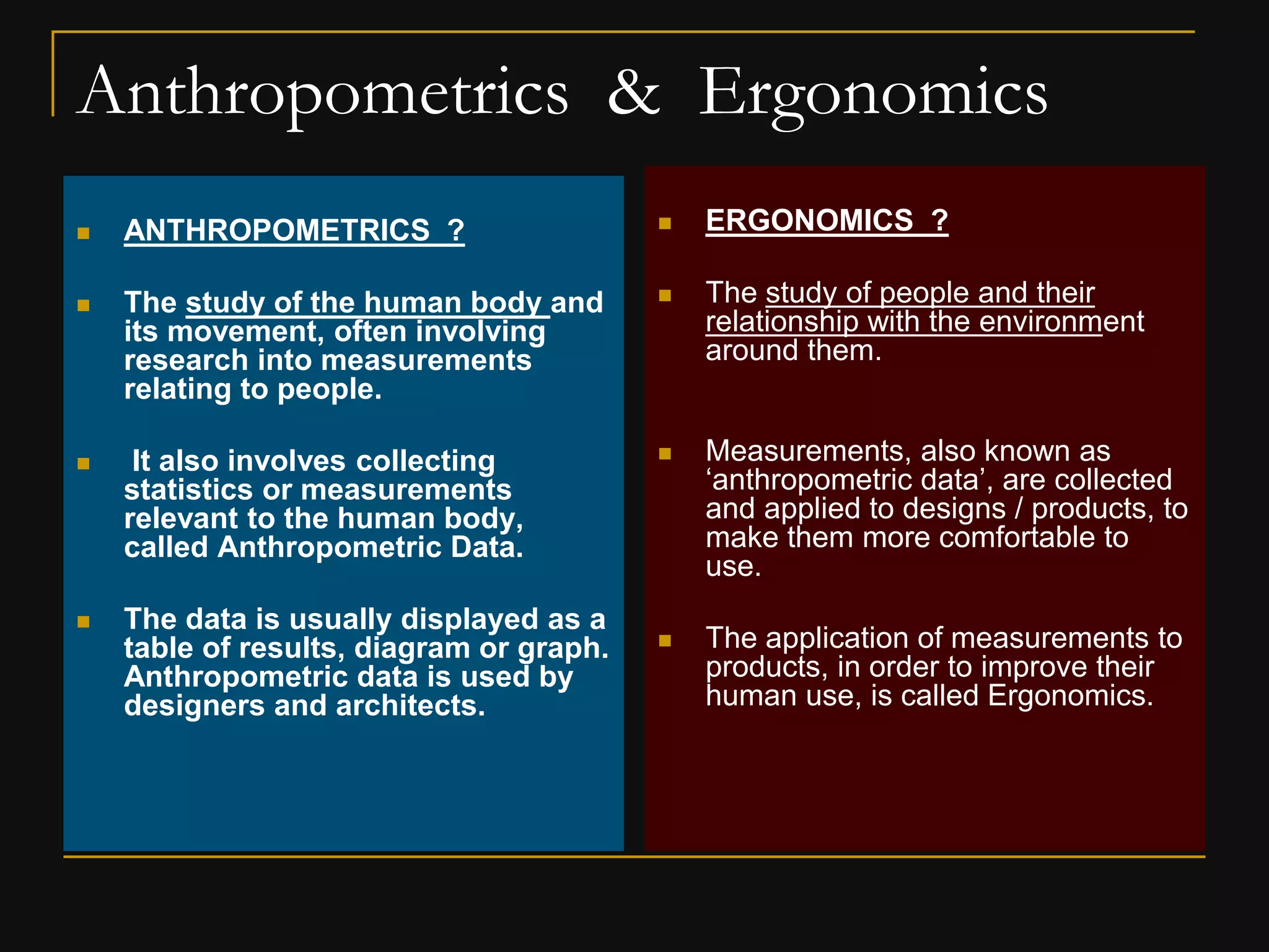 Ergonomics & its importance in furniture design pt 1 | PDF