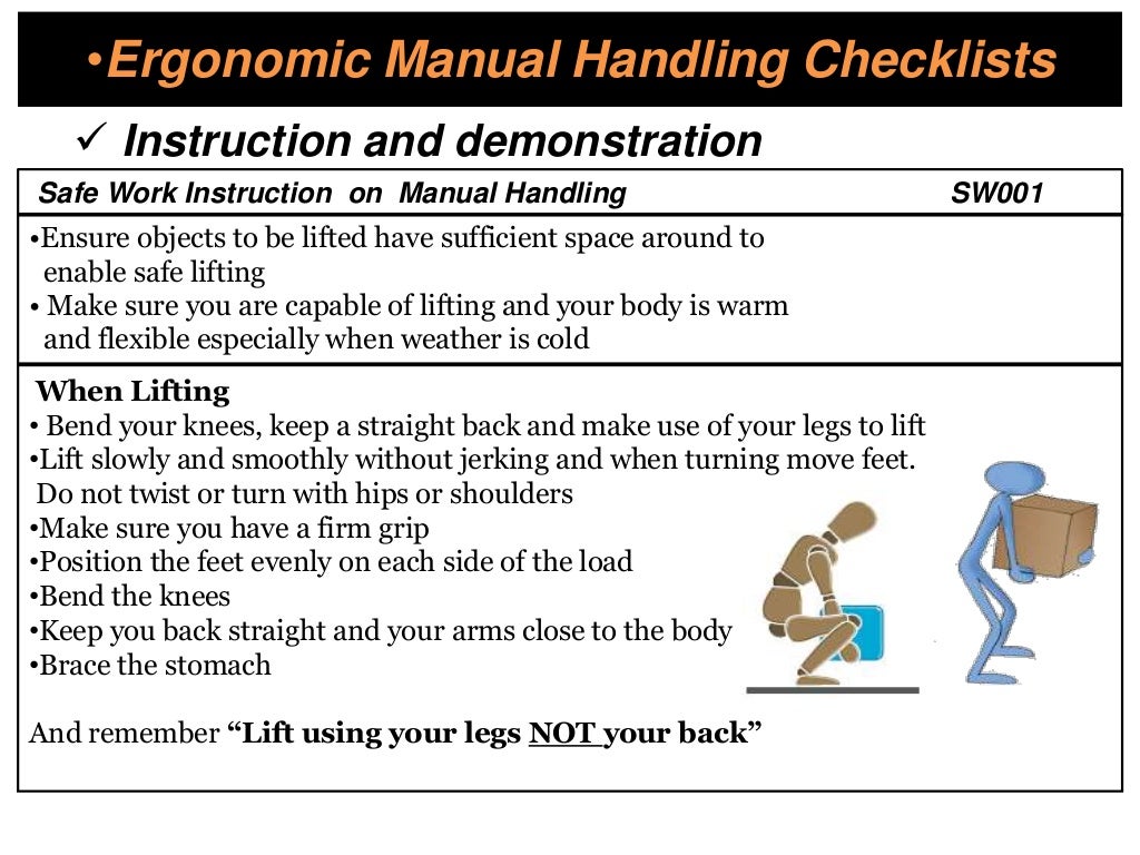 Ergonomics & Manual Handling