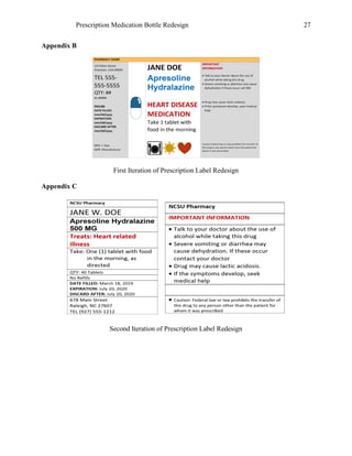 Reprexain Prescription Medication Bottle Redesign | PDF