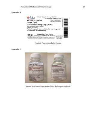 Prescription Medication Bottle Redesign | PDF