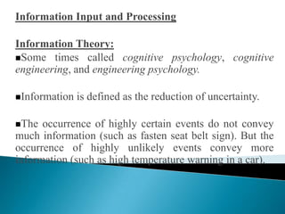 Ergonomics Human Performance and Factors | PPTX
